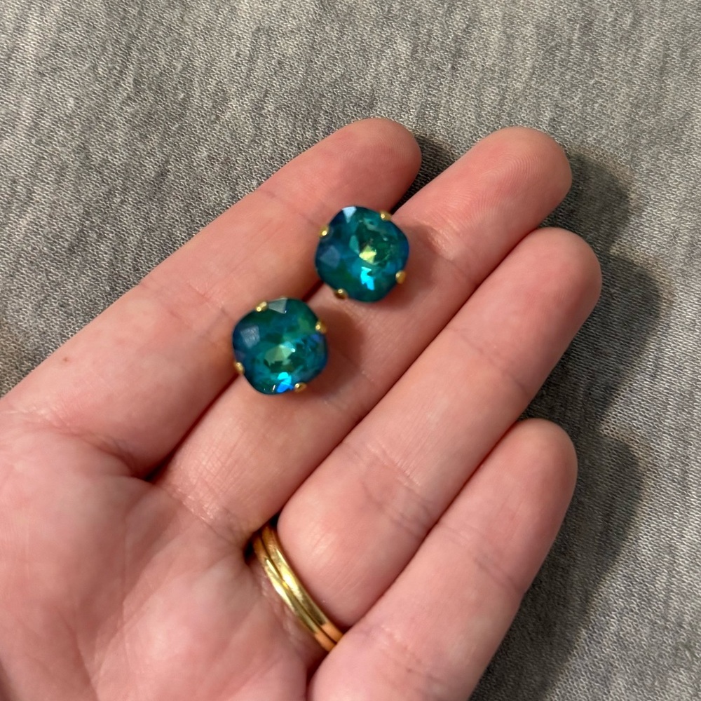 Catherine Popesco Crystal Stud Earrings